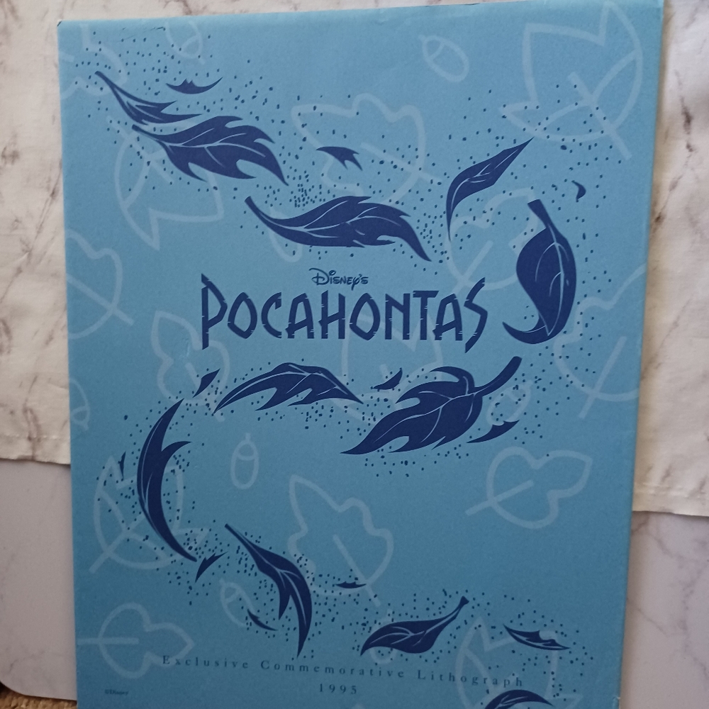 Pocahontas Disney Lithograph